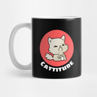 Cattitude | Cute Cat Pun Mug